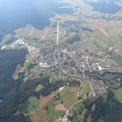 Flugwegposition um 14:44:48: Aufgenommen in der Nähe von Gemeinde Dobersberg, Österreich in 1491 Meter